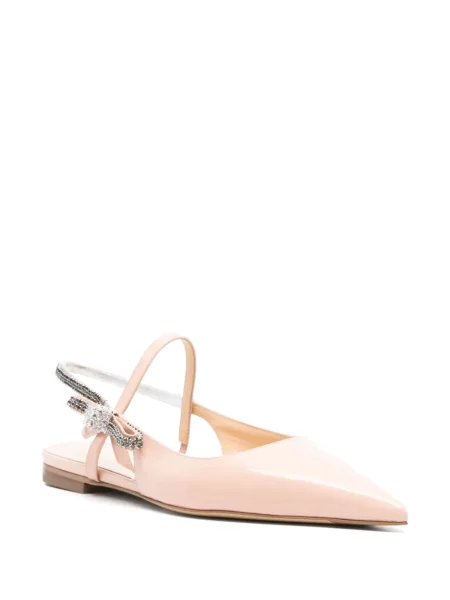 Pantofi cu toc Mach & Mach cu funde roz