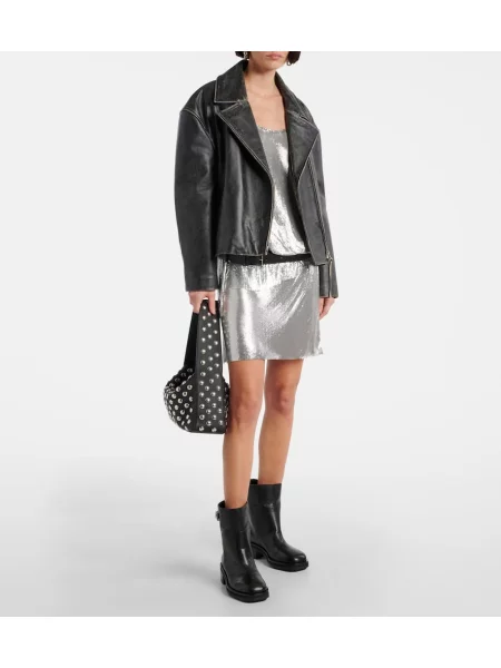 Cizme scurte Jimmy Choo din piele negru