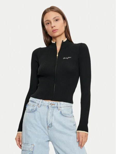 Tommy Jeans Pulover negru