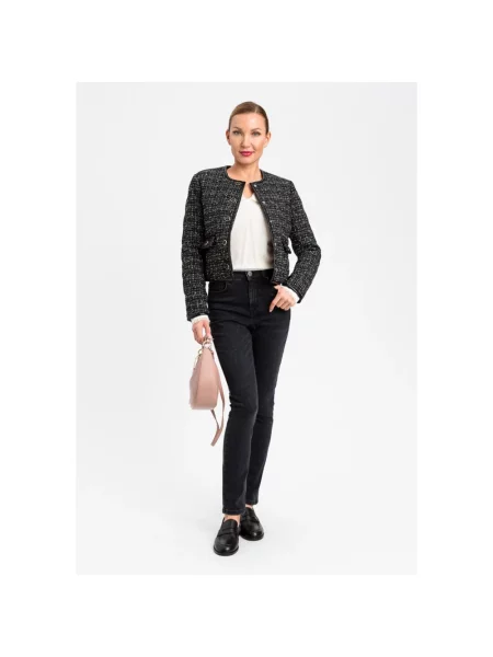 Skinny jeansy skinny Twinset czarne