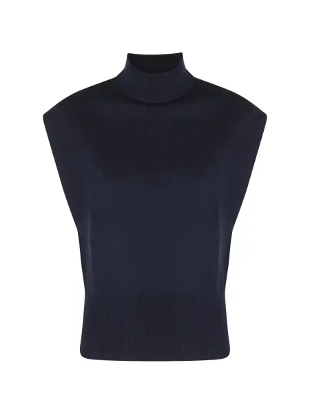 Pulover Semicouture fără mâneci albastru