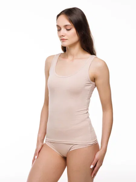 Майка для дому Наталюкс бамбук бежевий