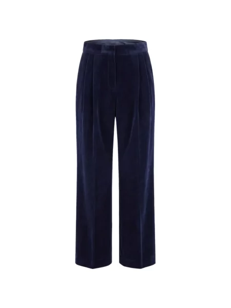 Pantaloni Jil Sander de catifea albastru