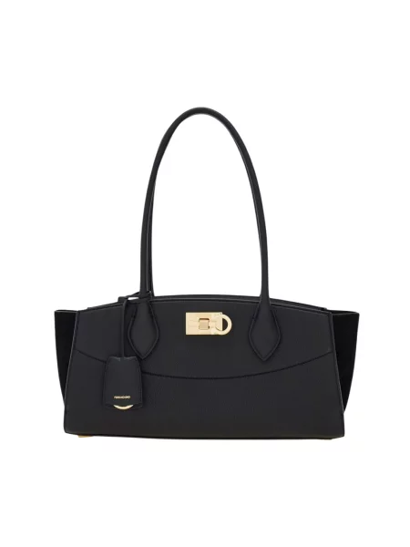 Torebka Ferragamo skórzana czarna
