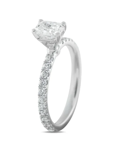Aur alb diamant inel Lb Exclusive alb