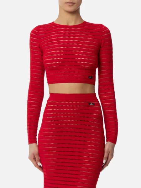 Топ Elisabetta Franchi червоний