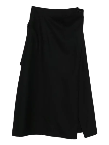 Fustă Issey Miyake cu talie înaltă negru