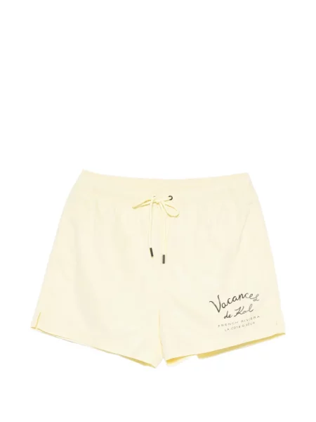 Slip de baie Karl Lagerfeld cu imagine cu cordon galben