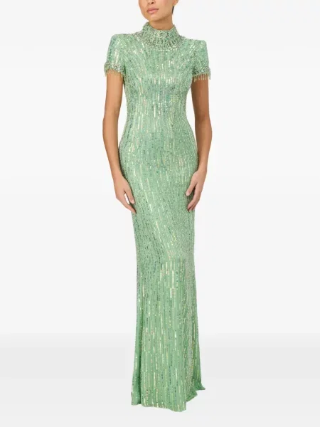 Rochie Jenny Packham cu mărgele verde