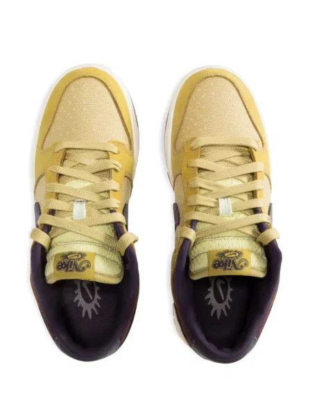 Fűzős csipkés sneaker Nike Dunk sárga