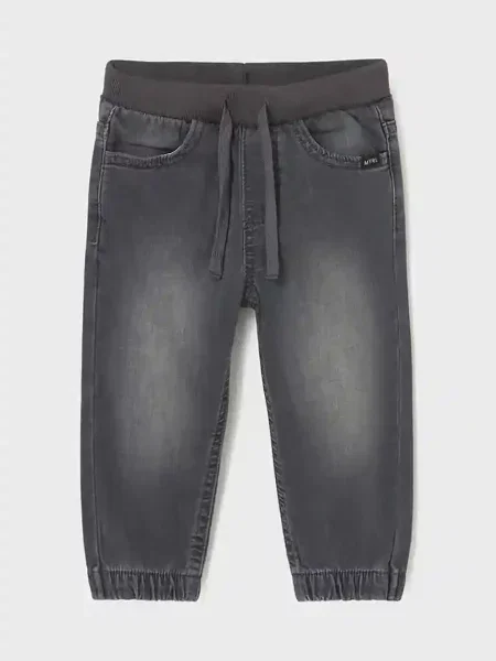 Mayoral Detské rifle soft denim jogger čierna