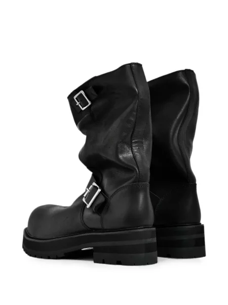 Botine Filth din piele negru