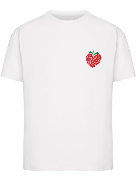 Miss Tee Tricou Strawberry Heart verde / roșu alb