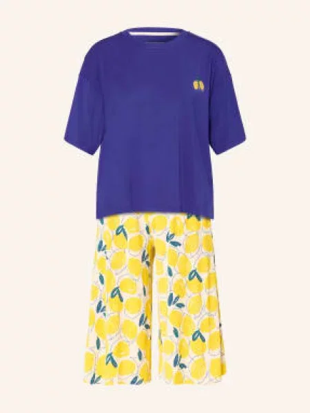 Schiesser Piżama Casual Fashion blau granatowa