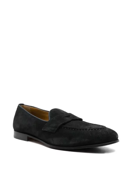 Bőr pántos loafer Calpierre kék