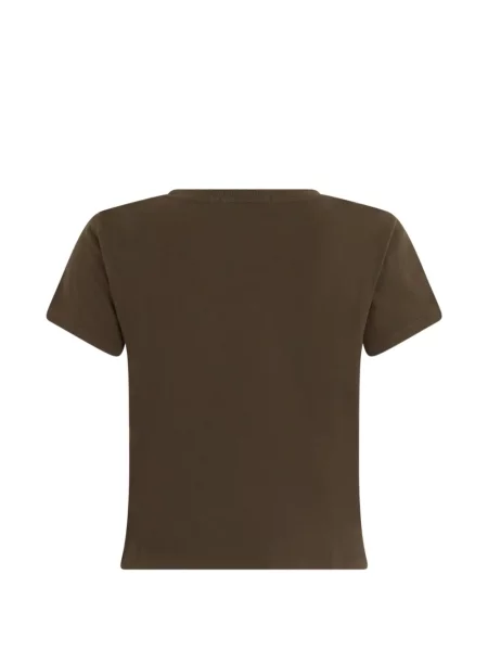 Tricou Agolde cu decolteu rotund maro