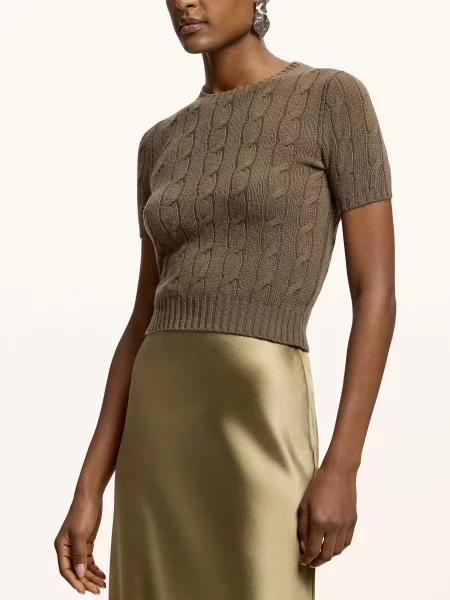 Ralph Lauren Collection Úpletové Tričko Z Kašmíru černošedá