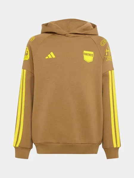 Adidas кофта з капюшоном дитяча з бавовною FORTNITE