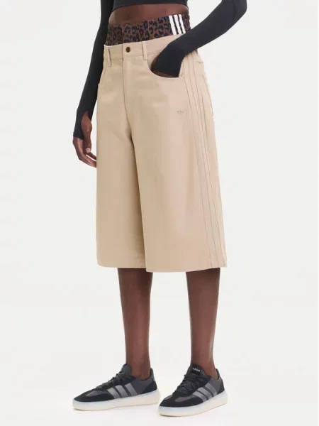 Adidas Джинсові шорти Firebird Utility бежевий