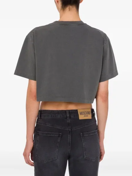 Cropp tricou Moschino Jeans gri