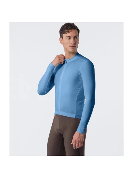 Koszulka damska Castelli Espresso Thermal 2 z długim rękawem jasny M niebieski