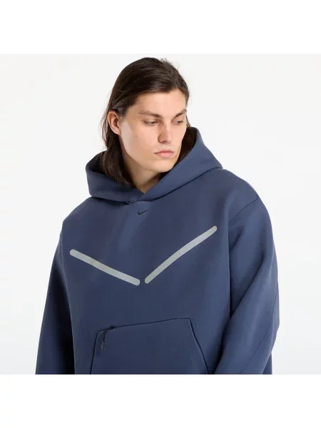 Φούτερ Nike Tech Pullover Hoodie with Reflective Accents Thunder Blue/ Black XXXL μαύρο