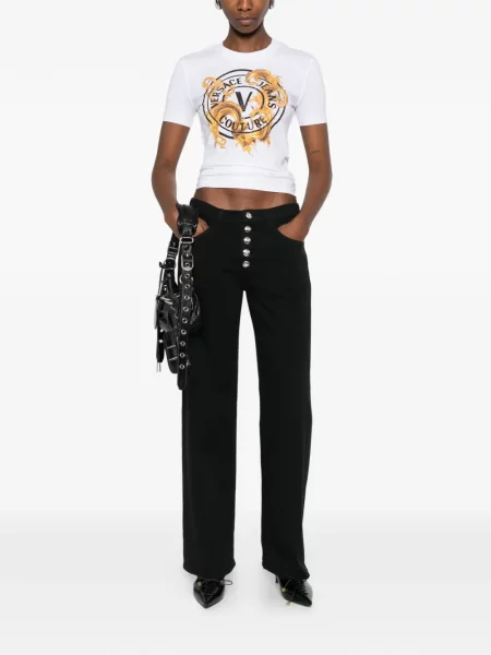 Grafic tricou Versace Jeans Couture alb