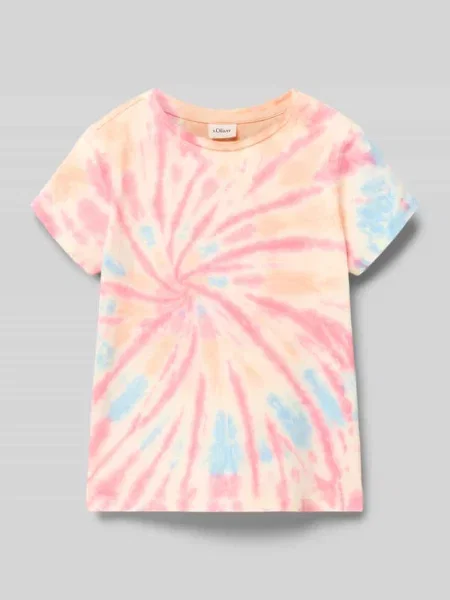 T-shirt o kroju loose fit z czystej bawełny S.oliver Red Label biała