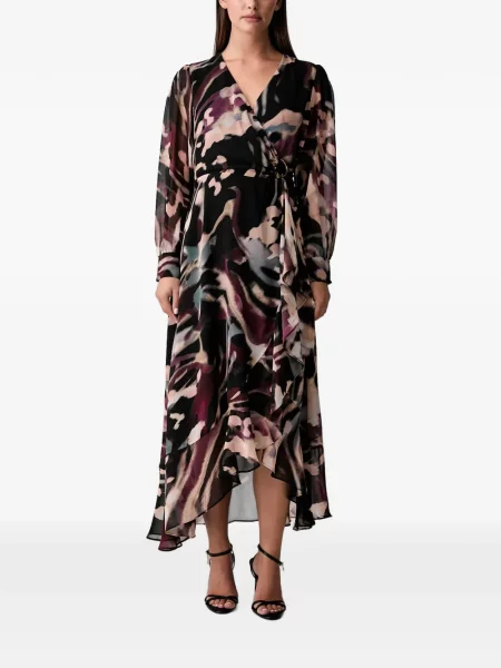 Rochie midi Joseph Ribkoff cu imagine cu imprimeu abstract plic negru