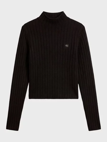 Водолазка Calvin Klein Jeans для гольфу чорна