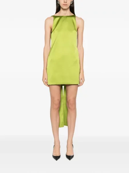 Rochie mini Self-portrait cu funde verde