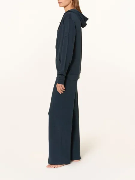 Super.Natural Bluza Rozpinana Solution Bio Z Wełną Merino blau granatowa