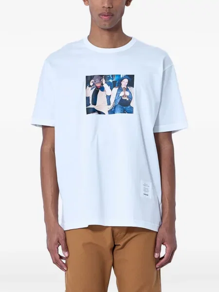 Tricou Junya Watanabe Man cu imagine alb