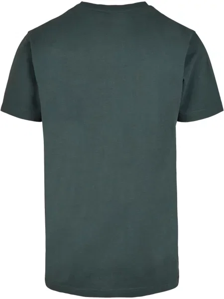Merchcode Tricou Never On Time verde închis alb
