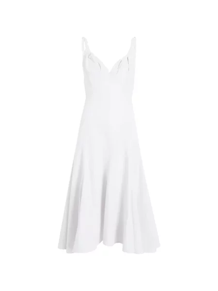 Rochie midi Proenza Schouler cu bretele alb