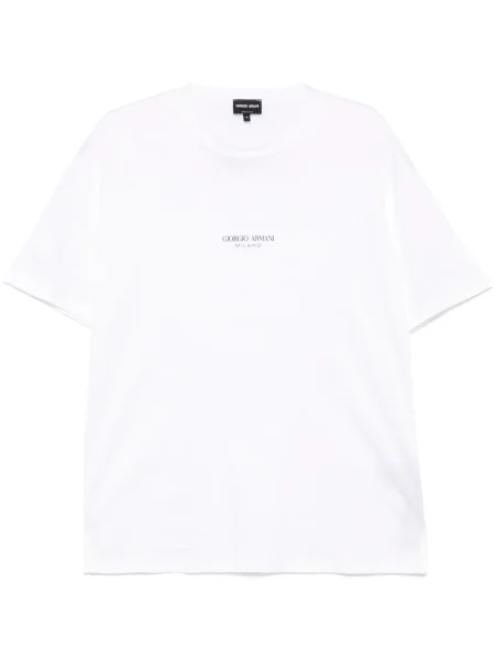Tricou Giorgio Armani cu imagine alb