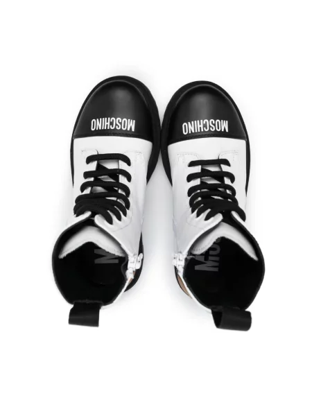 Buty do kostki dziecięce Moschino białe