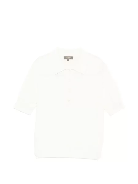 Tricou polo N.peal alb