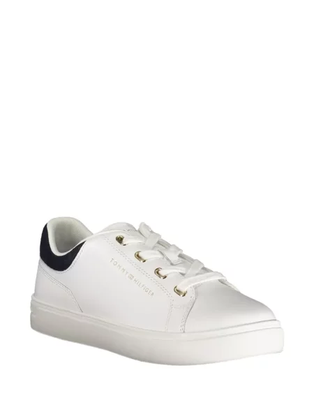 Sneakerși Tommy Hilfiger cu imagine alb