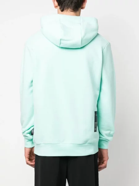 Hoodie Plein Sport με ρίγες τίγρη πράσινο