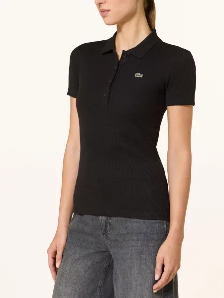 Lacoste Žerzejová Polokošile černá