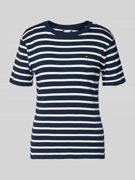 T-shirt Tommy Hilfiger Slim Cody C-Nk S/S Tee Breton Stripe Dark Night/ Ecru L