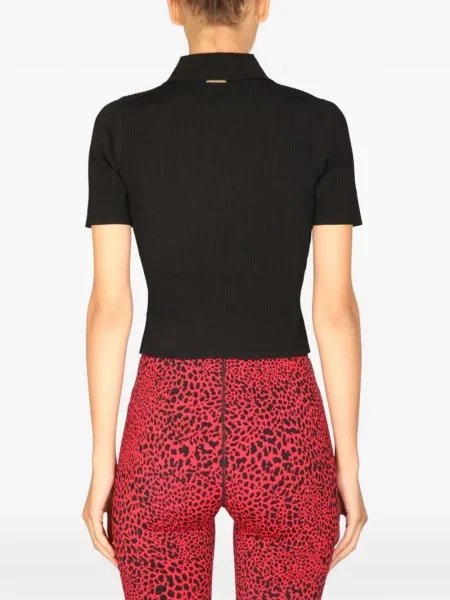 Top Michael Michael Kors cu autograf cu bretele negru