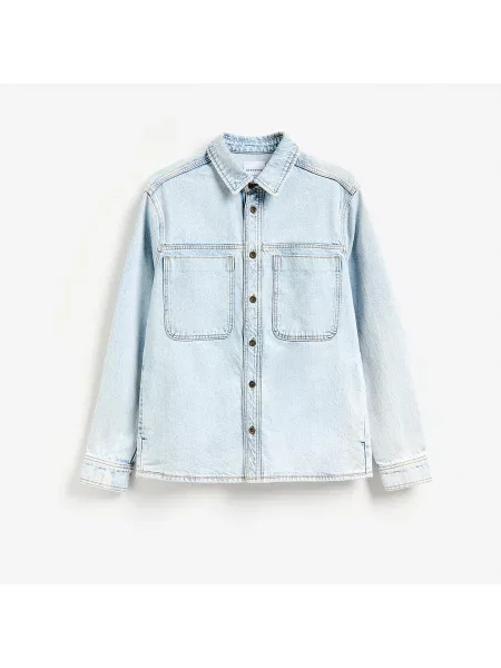 Reserved Regular fit farmering kék