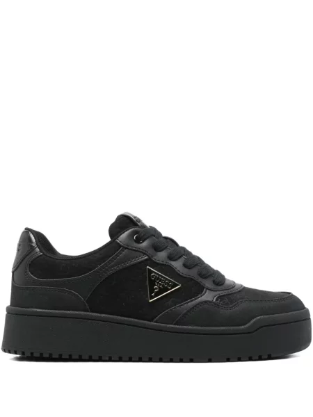 Sneakerși Guess cu autograf negru