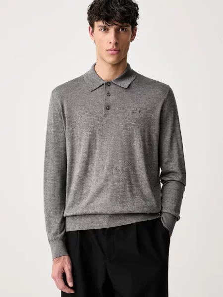 Lacoste sweter z dodatkiem kaszmiru
