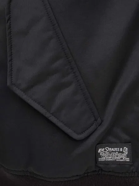 Blugi drepți Levi's® zdrențuiți negru