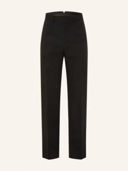 Ami Paris Spodnie Garniturowe Regular Fit schwarz czarne