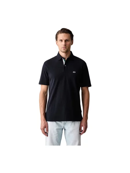 Koszulka polo Armani Exchange niebieska