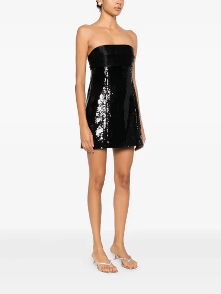 Rochie mini Retrofete cu paiete de costum negru